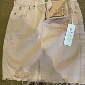 AG pink denim skirt with tags